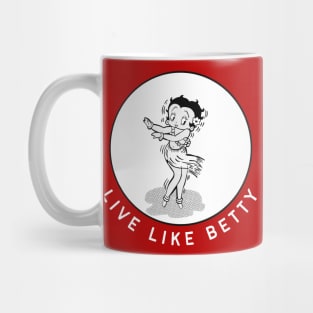 Live Like Betty Vintage in White Mug